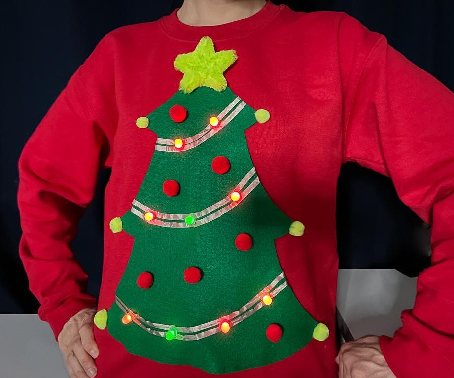 Simple Light-Up Ugly Christmas Sweater