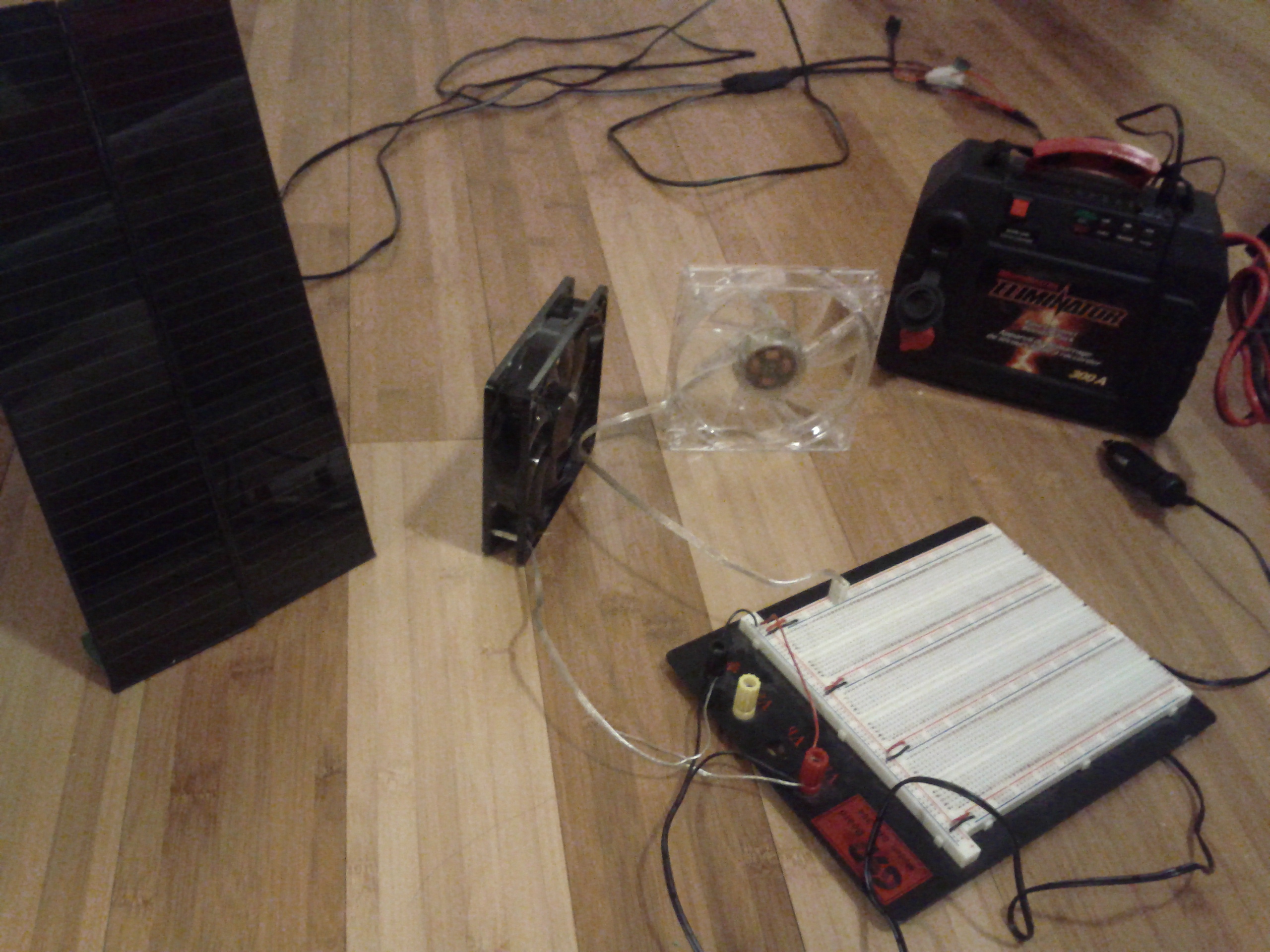 Solar-Powered Desktop Fans