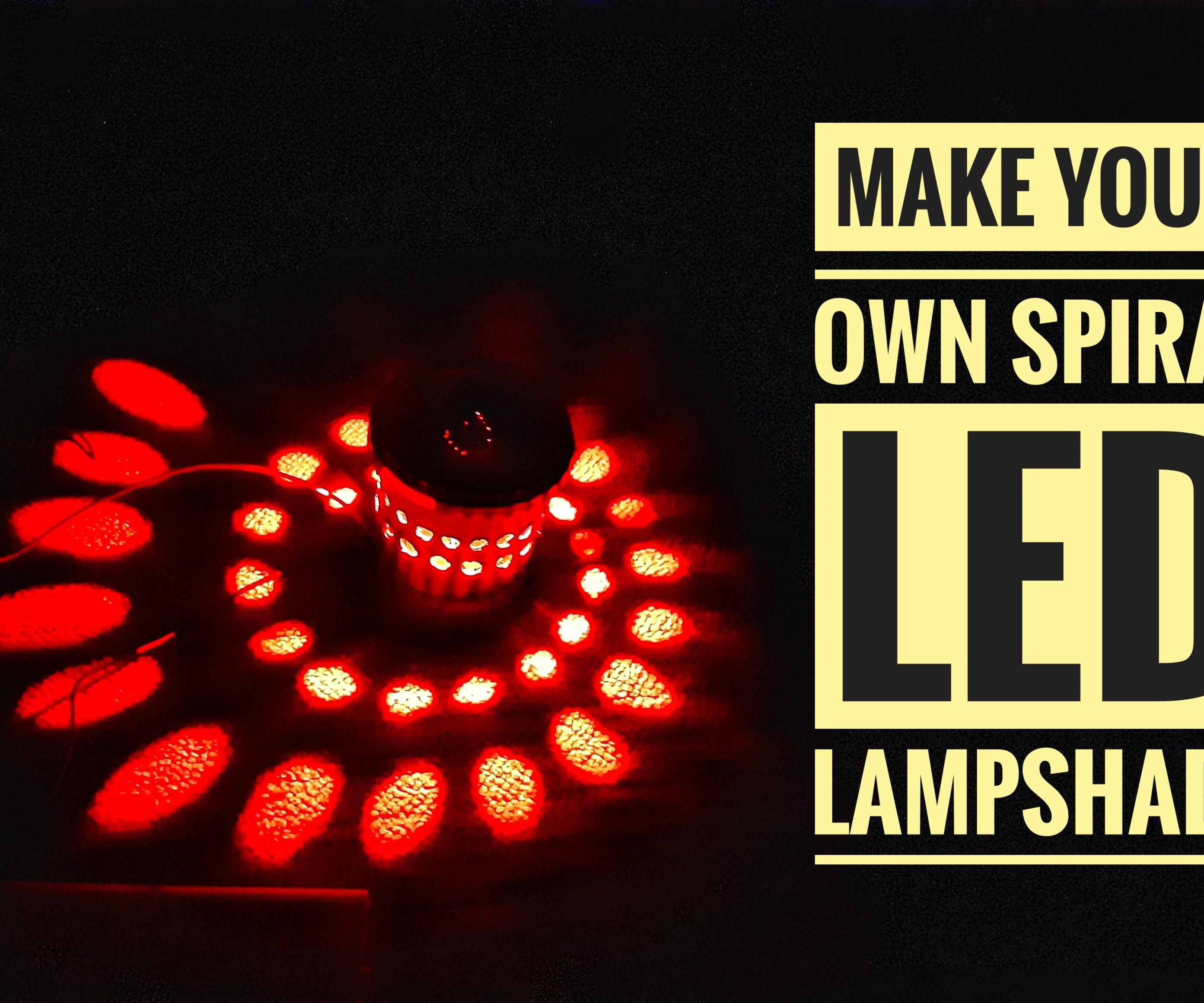 SPIRAL LED LAMPSHADE
