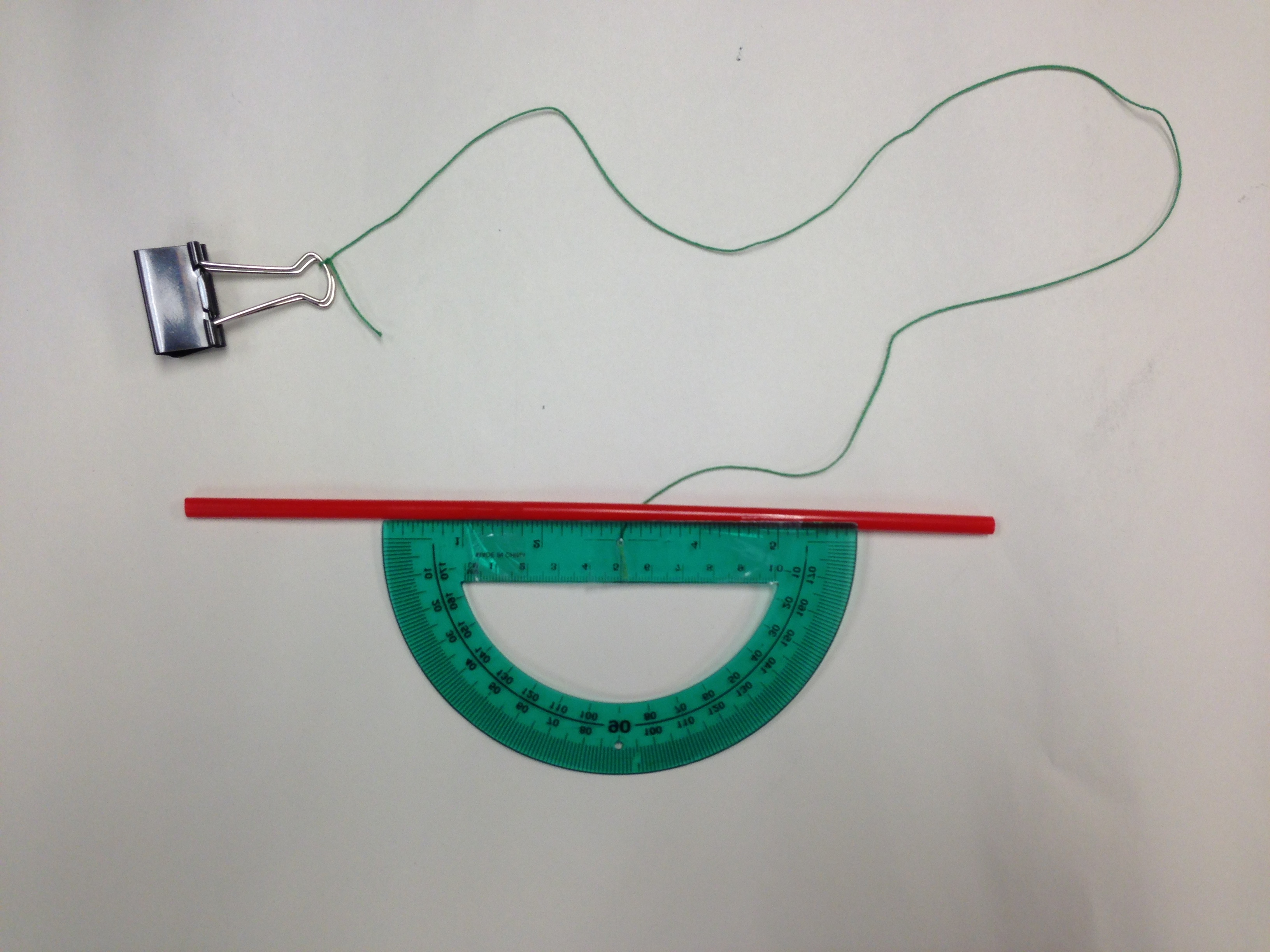 Basic Clinometer From Classroom Materials