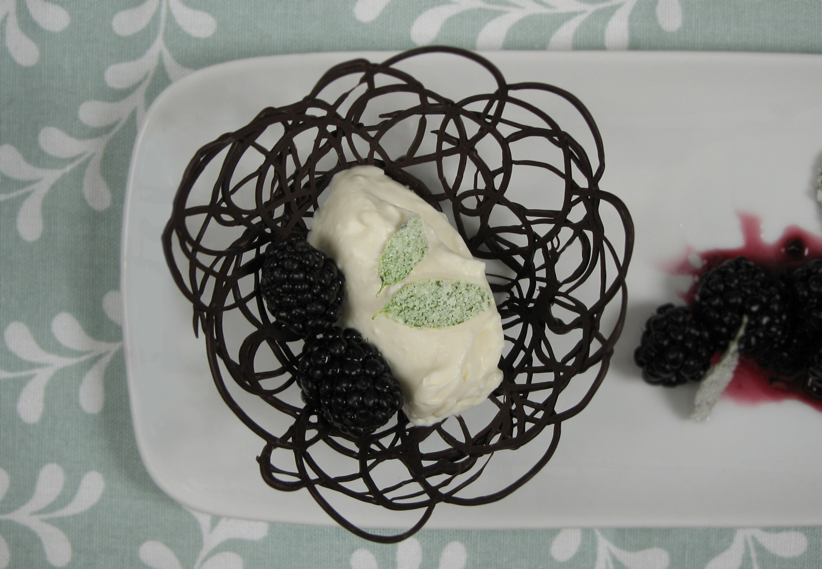 Lacy Chocolate Dessert Bowls