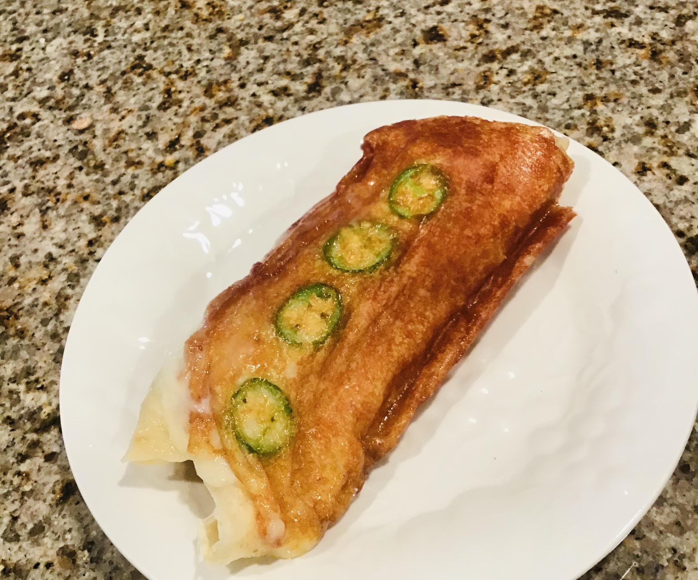 Breakfast Burrito Wrapped in Cheese