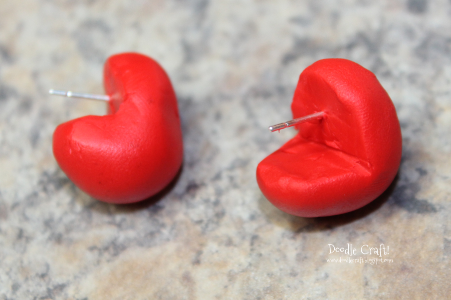 piranha plant mario brothers polymer clay bake oven hard earrings geekery geek video games crafts (2).JPG