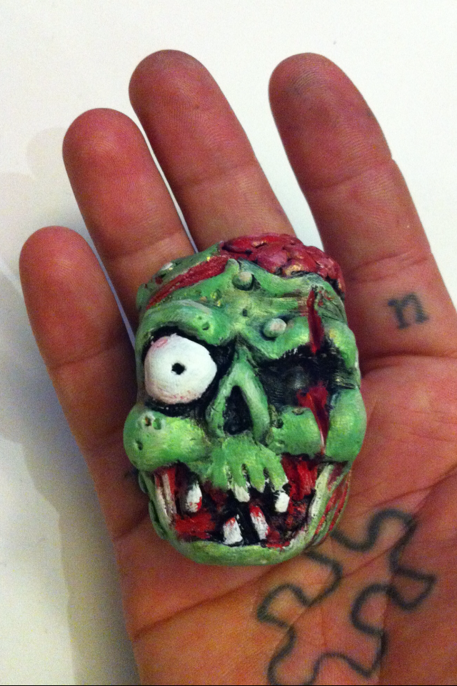 Mini ZOMBIFIED TV Remote Control Keychain!