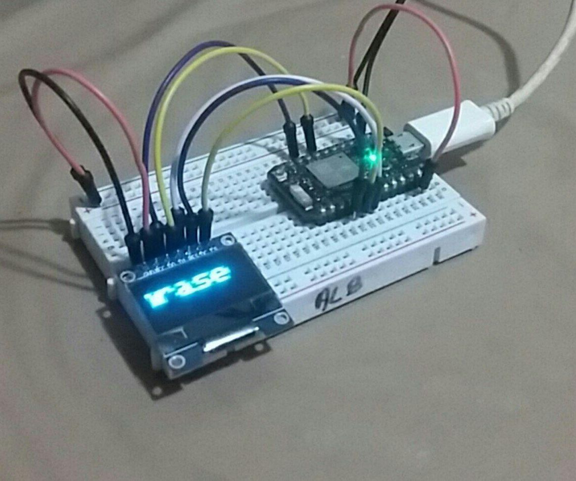 Using OLED SPI Display in Particle's Photon Board.