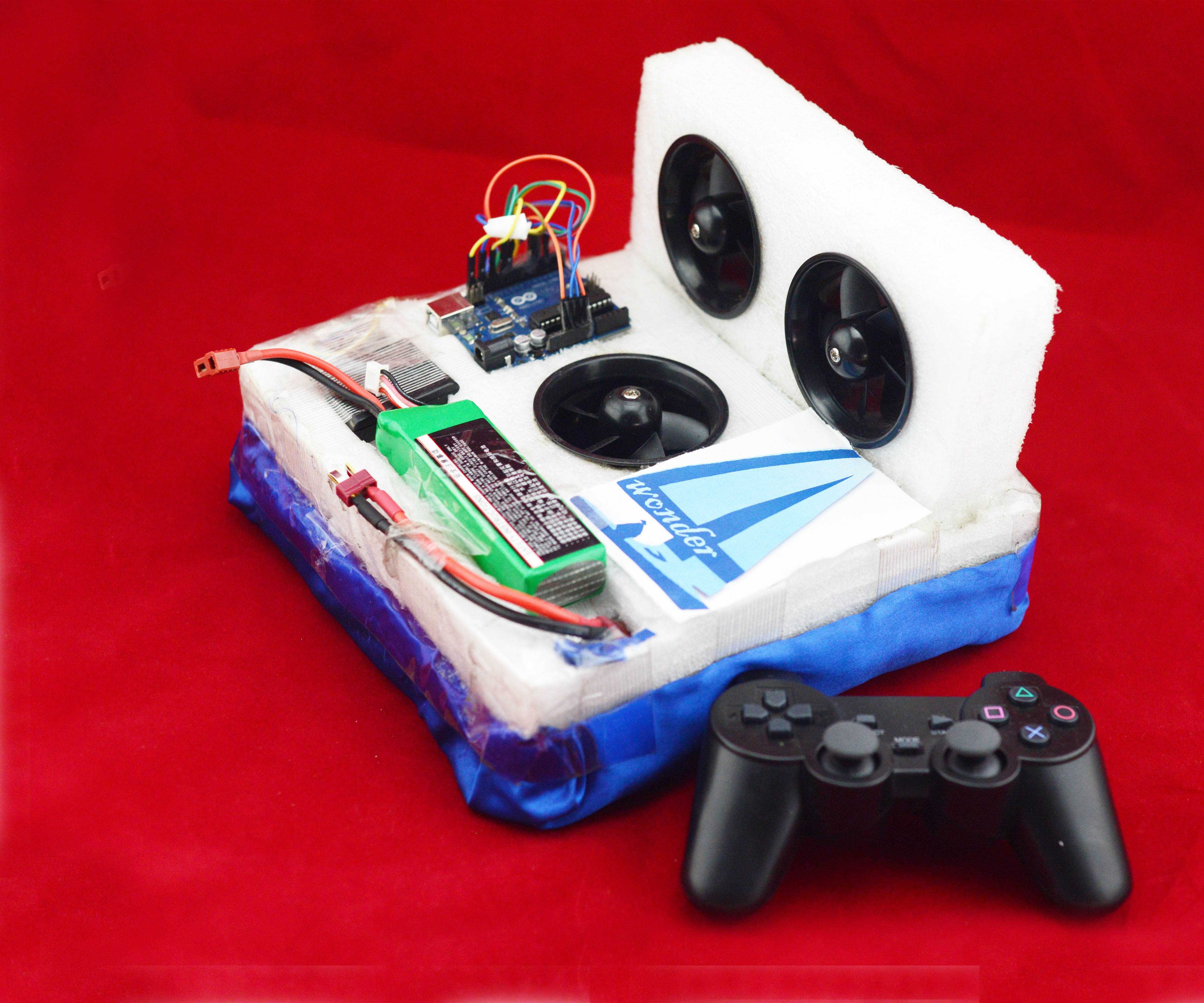 Wireless Controlled Hovercraft (Wonder4)