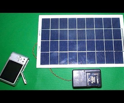 Solar Homemade Free Energy DIY Recharge Batteries for Camera and Generator Electricity