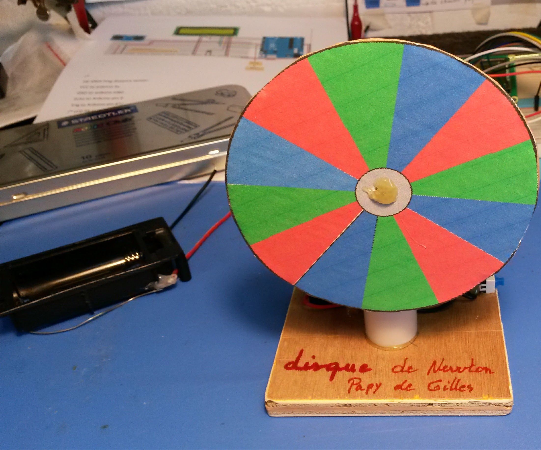 Mini Disque De Newton Didactique Pour Les Enfants