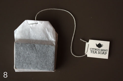 Faux Tea Bags with Tea-Scented Soap
