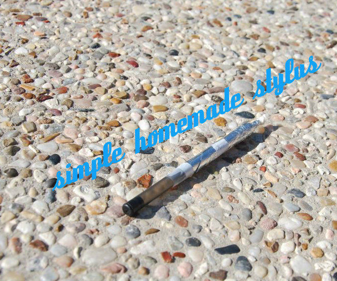 Simple homemade capacitive touch stylus