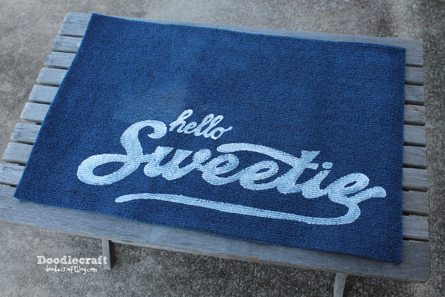 doctor who hello sweetie welcome mat front door porch river song matt smith 12 days of doctor who dw doodlecraft (14).JPG