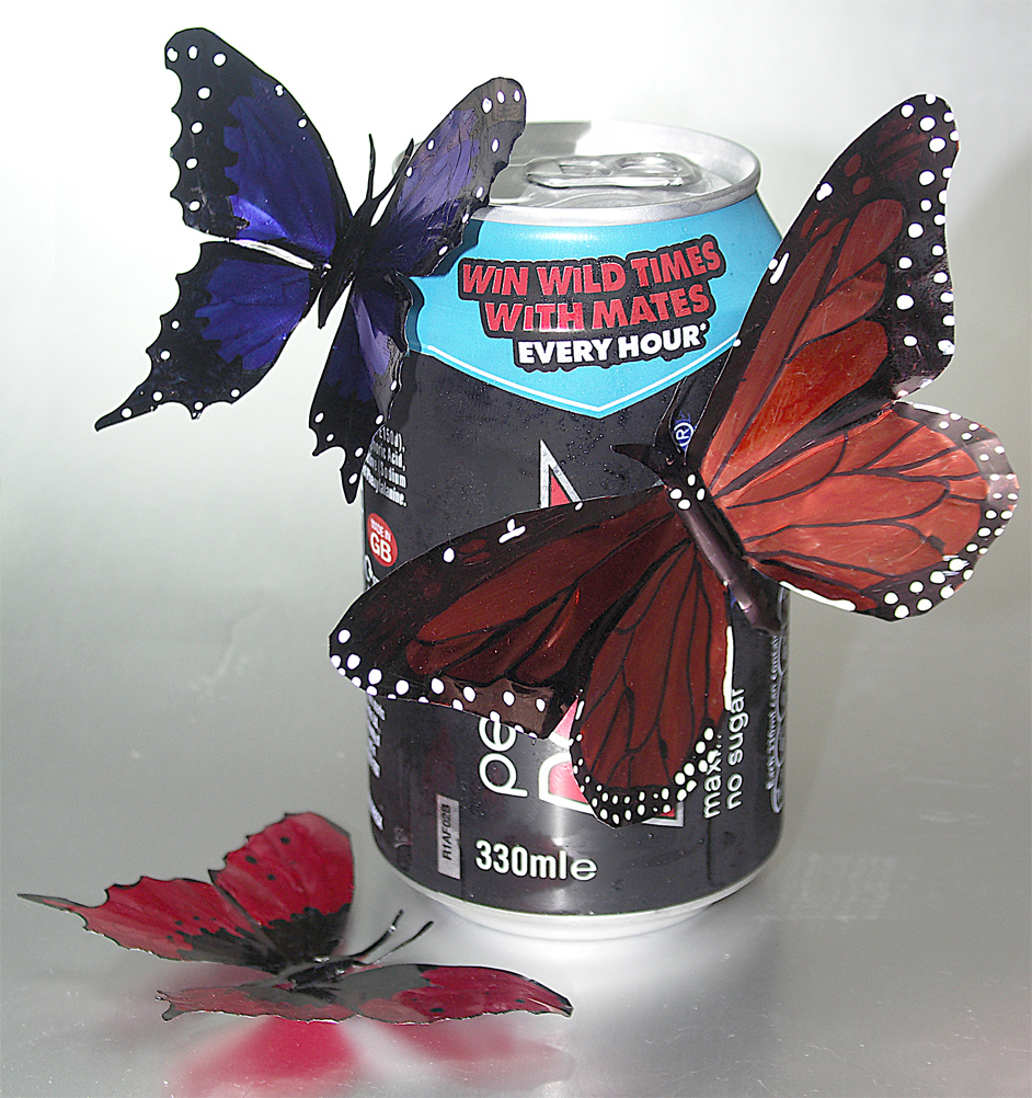 Drink Can Butterflies