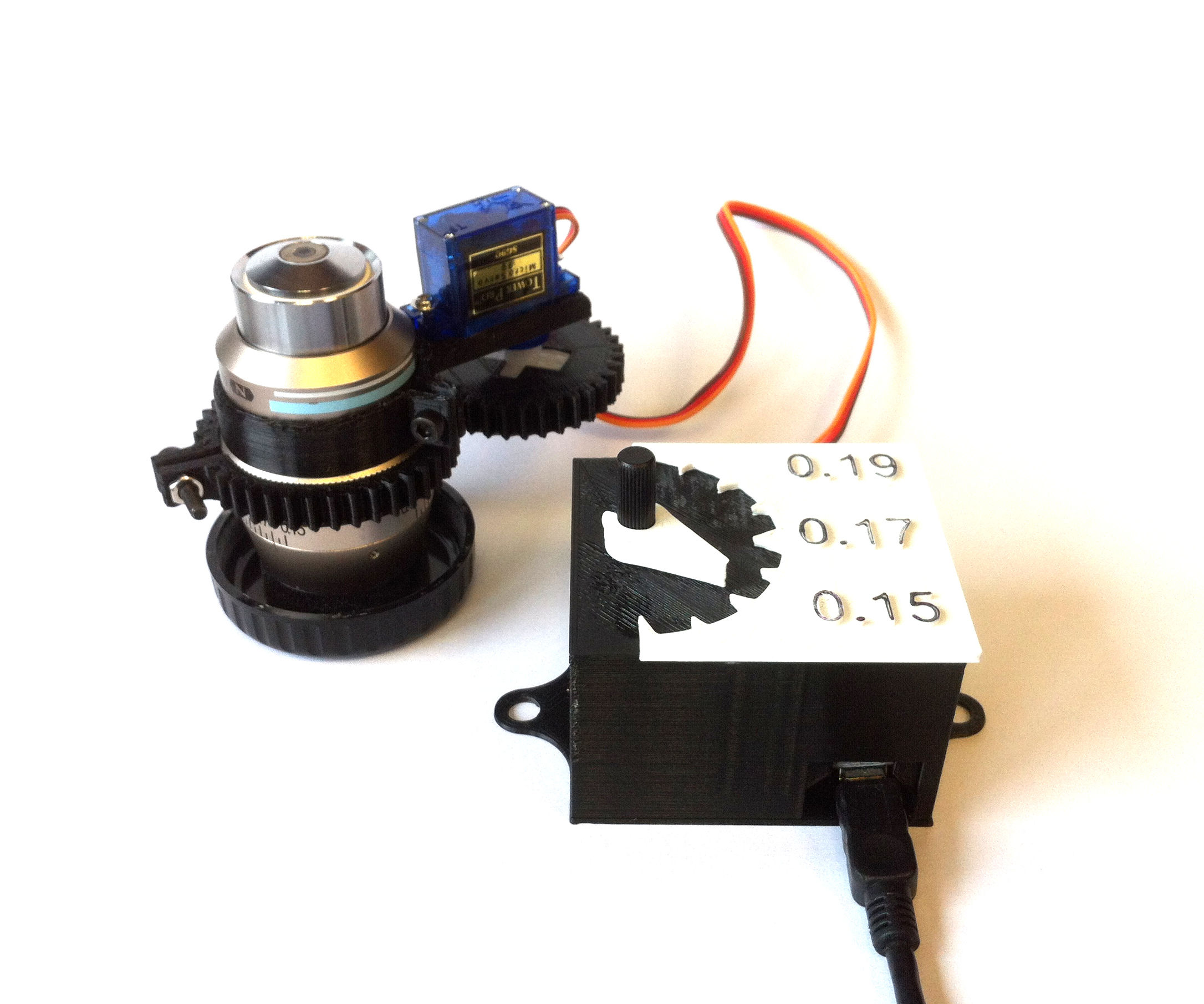 Motorized Correction Collar for Microscope Objective