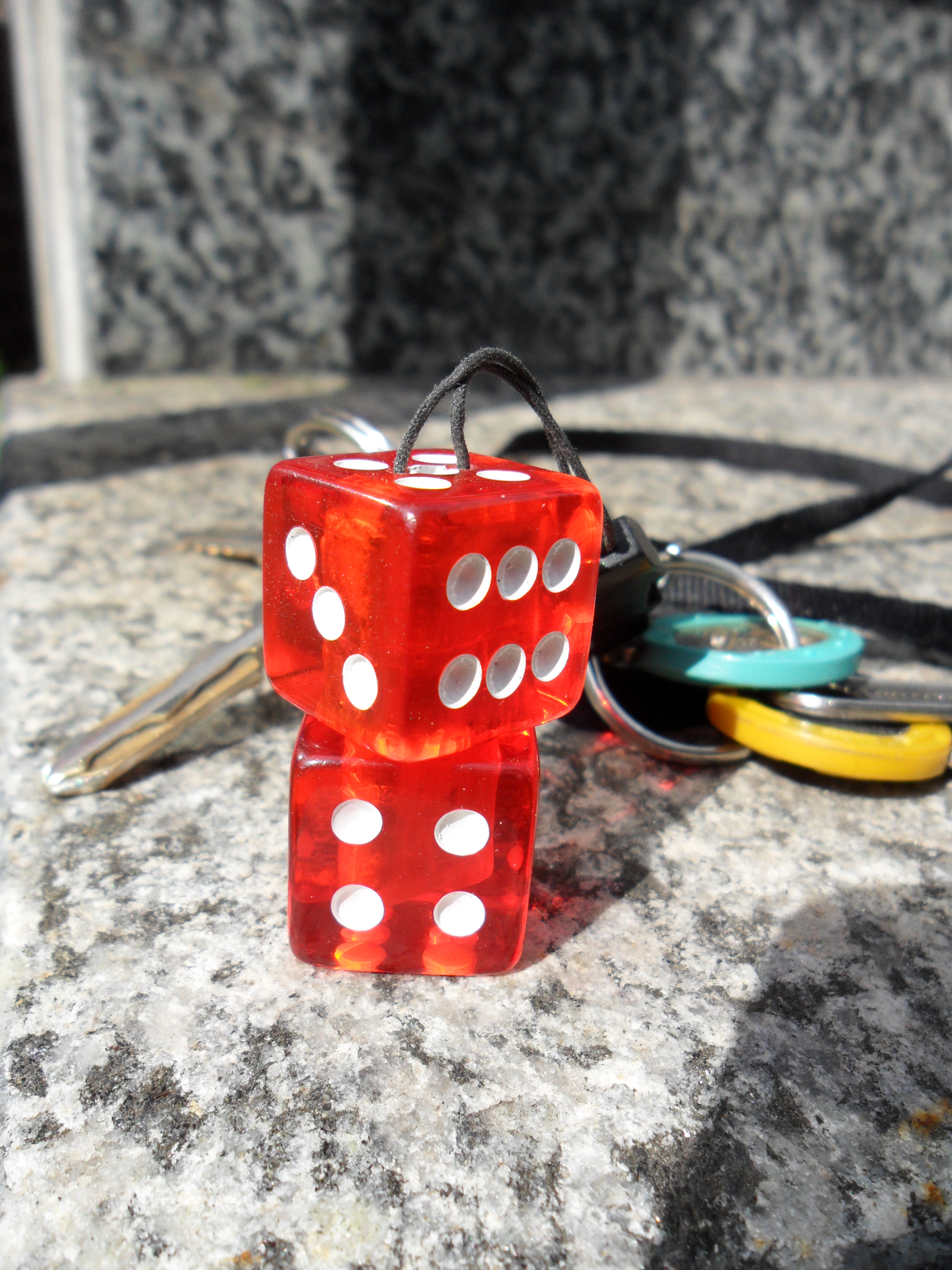 USB dice keychain