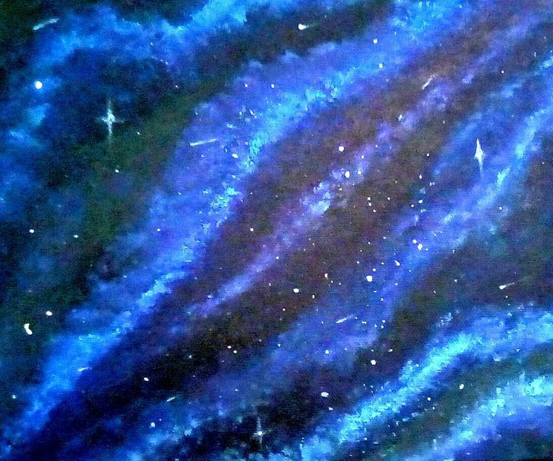 How to paint a galaxy + materials!
