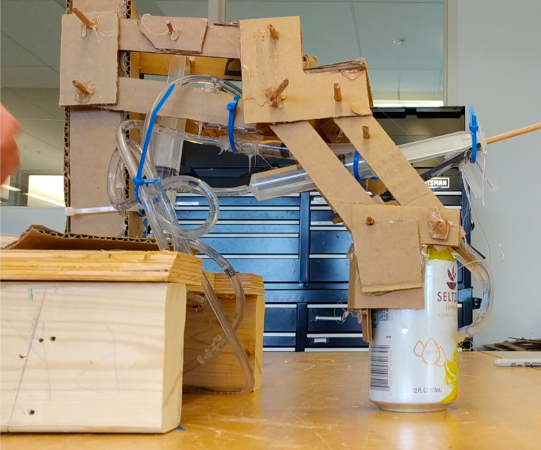 Syringe Powered Hydraulic Arm