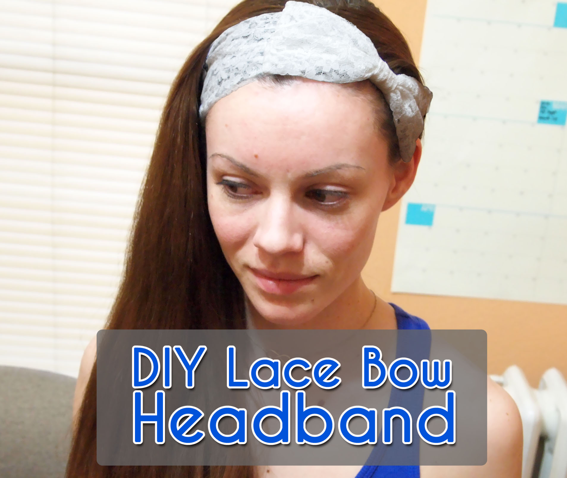 DIY Lace Bow Headband