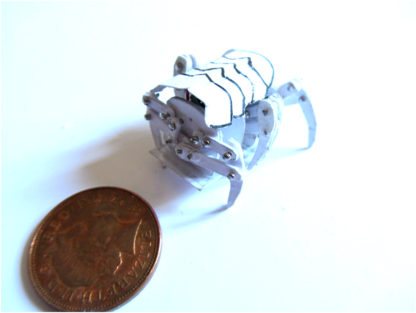 Micro Paper Robots (cyborg Crab)