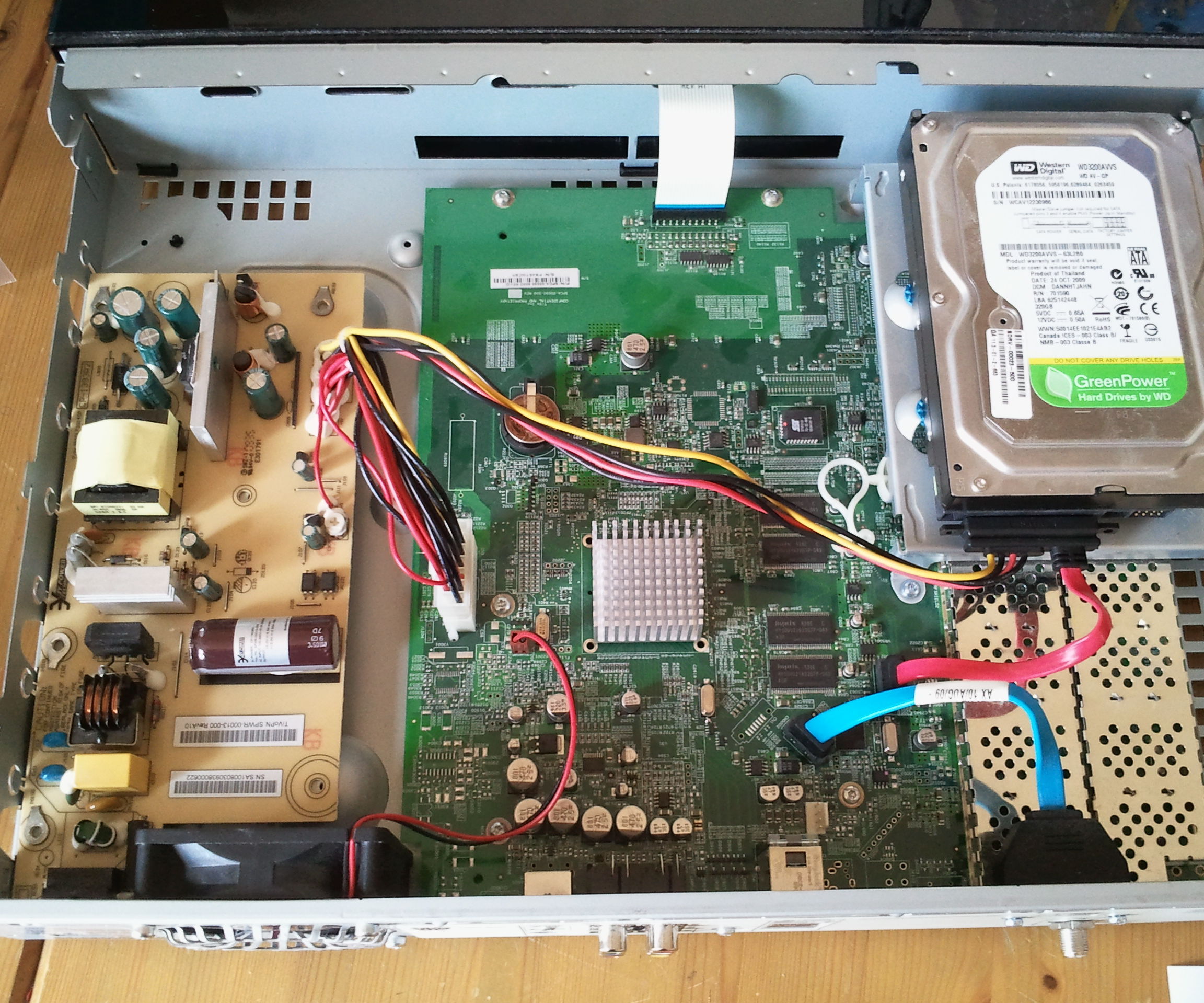 Increase disk space in a TiVo