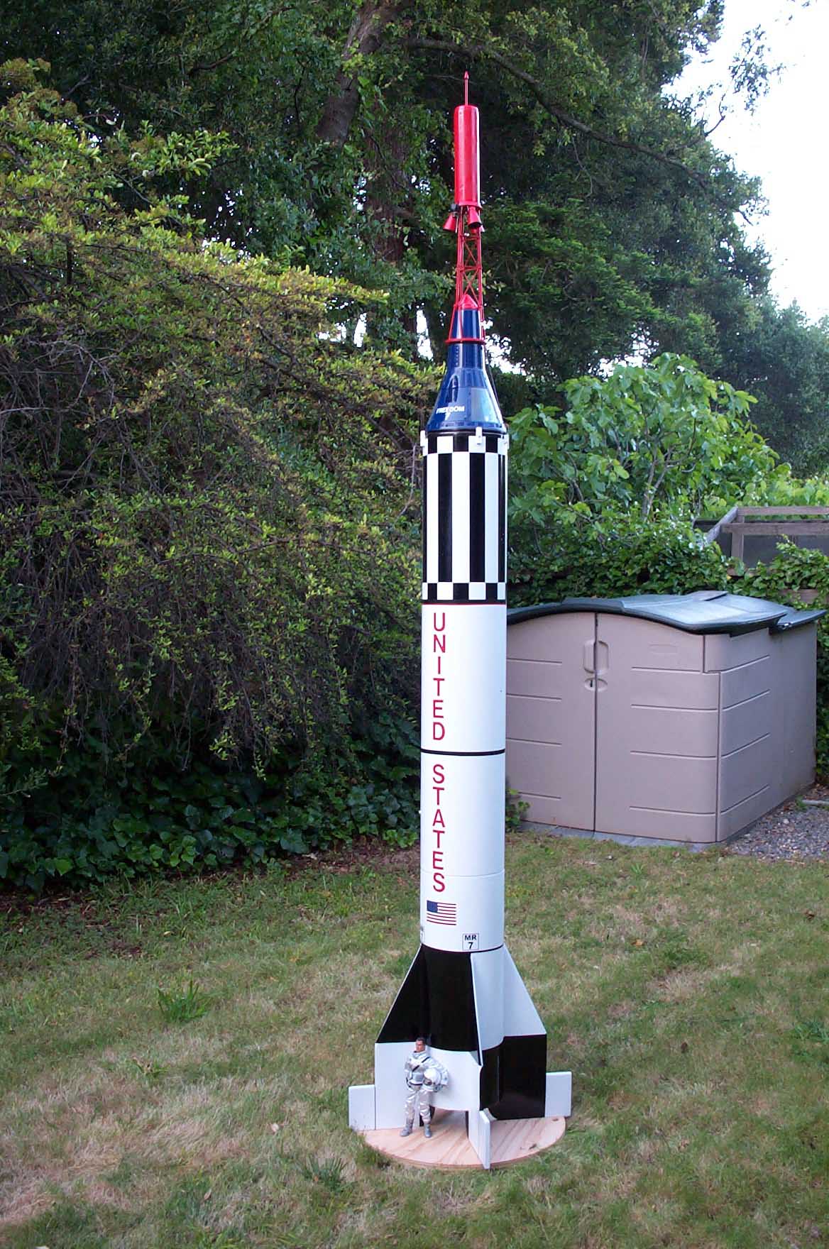 Mercury Joe: Semi-scale flying GI Joe Redstone Rocket