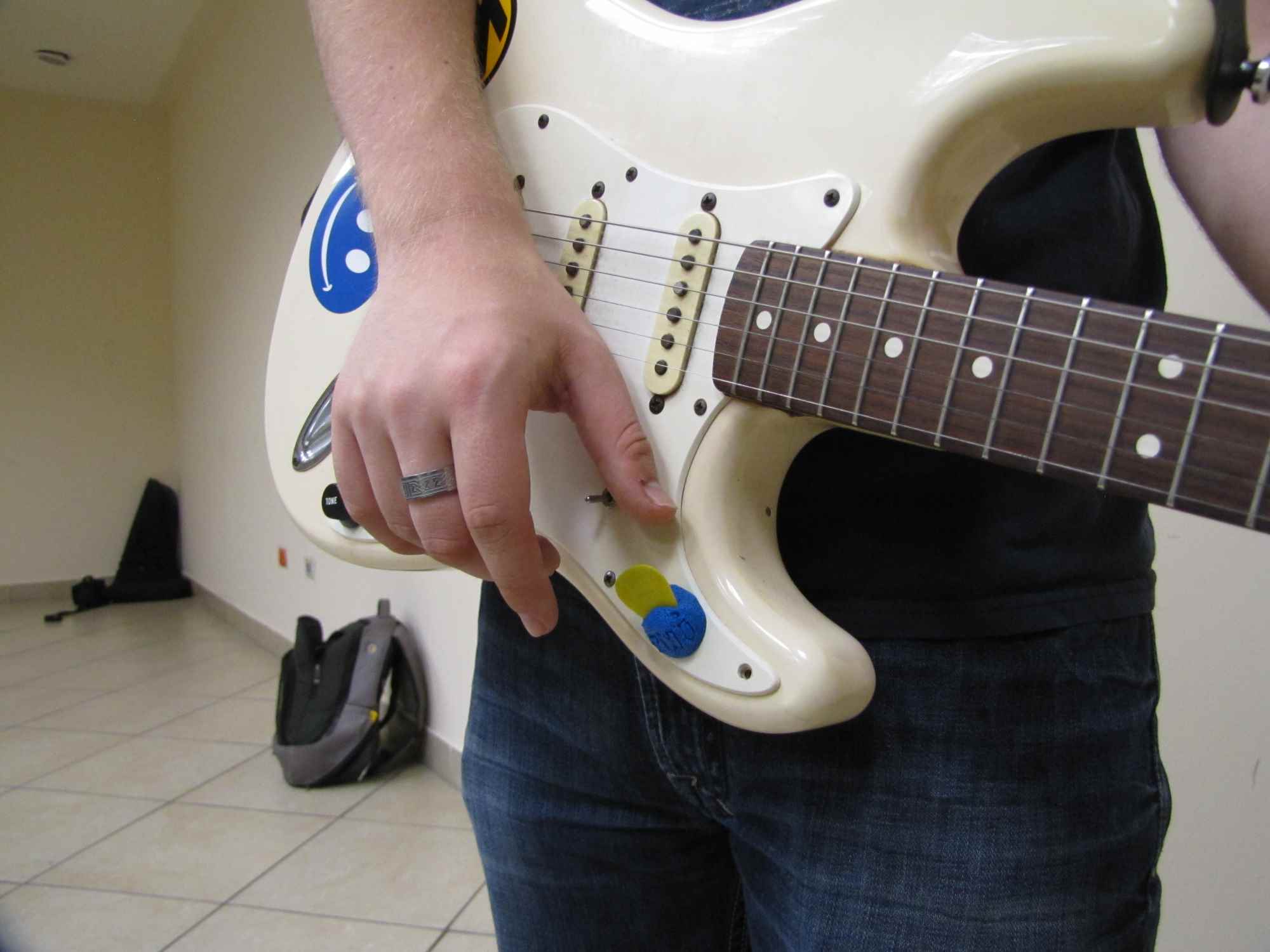 A GUITAR PICK HOLDER