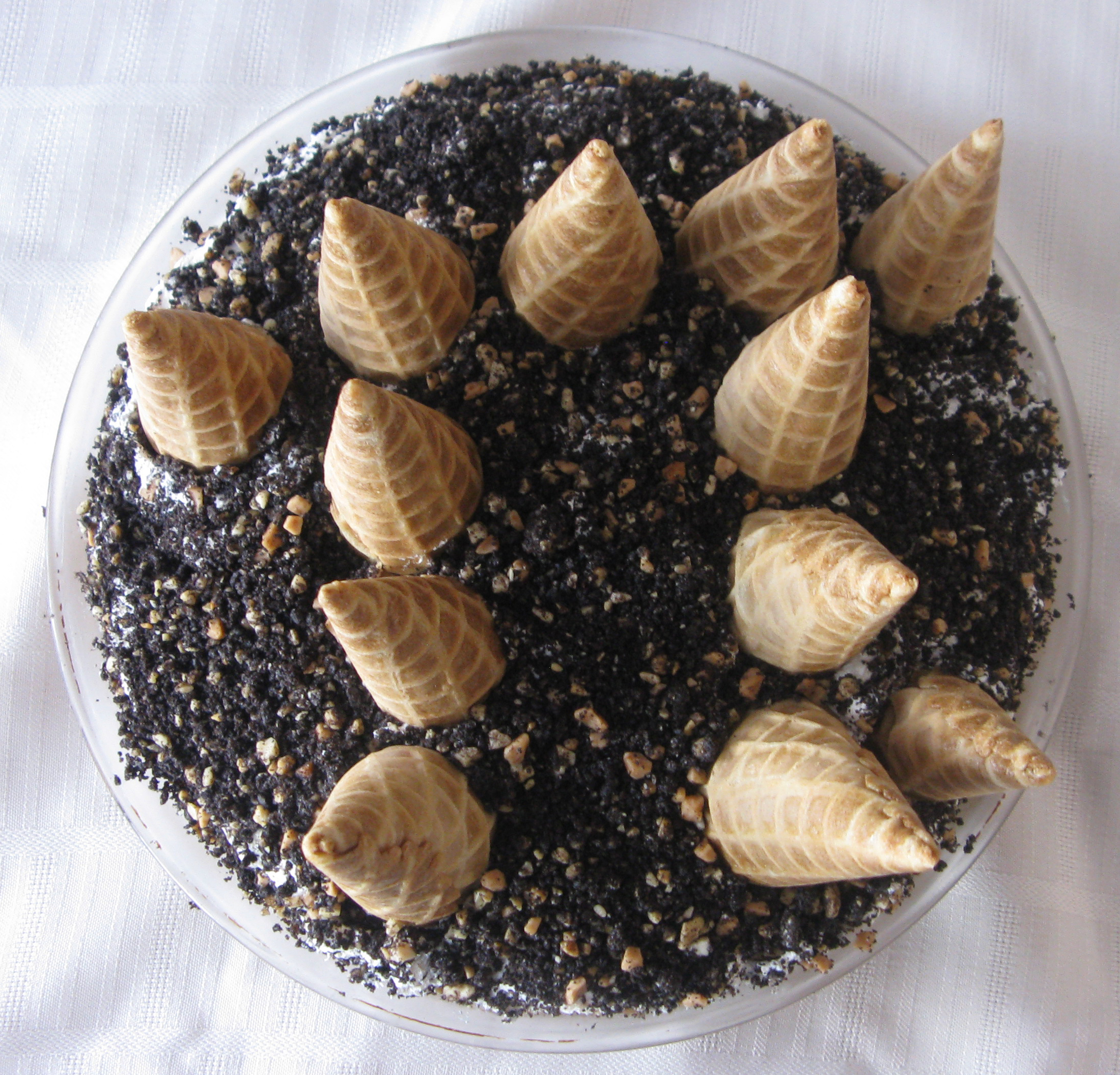 Drumstick Pie with Waffle Cone Crust
