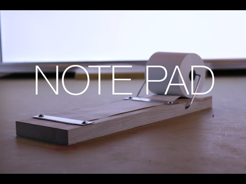 &amp;rArr; DIY Wood and Aluminum Note Pad