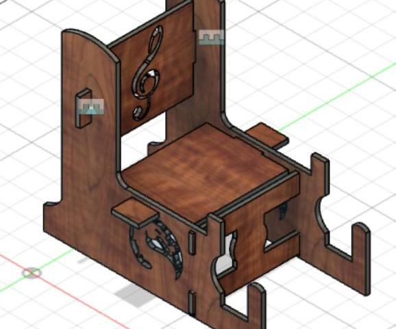 GUIAMPO (porta Guitarra, Porta Amplificador) En FUSION 360