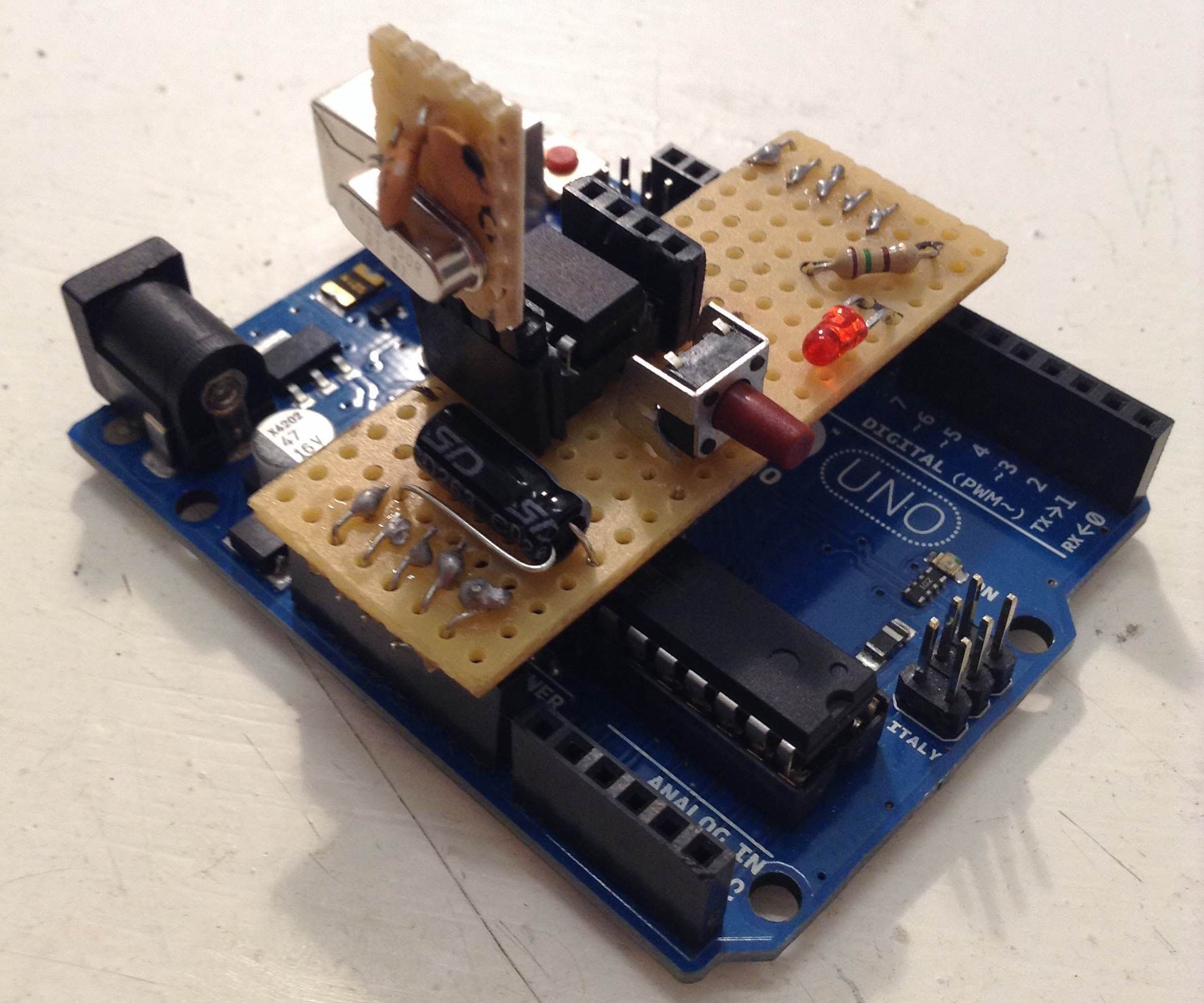 Arduino Attiny85/45 ISP Shield + Debug Help