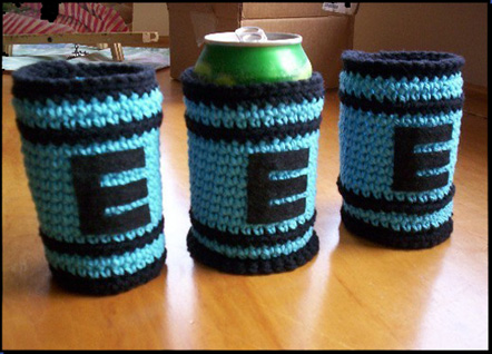 Mega Man E-Tank Crochet Can Cozy Pattern