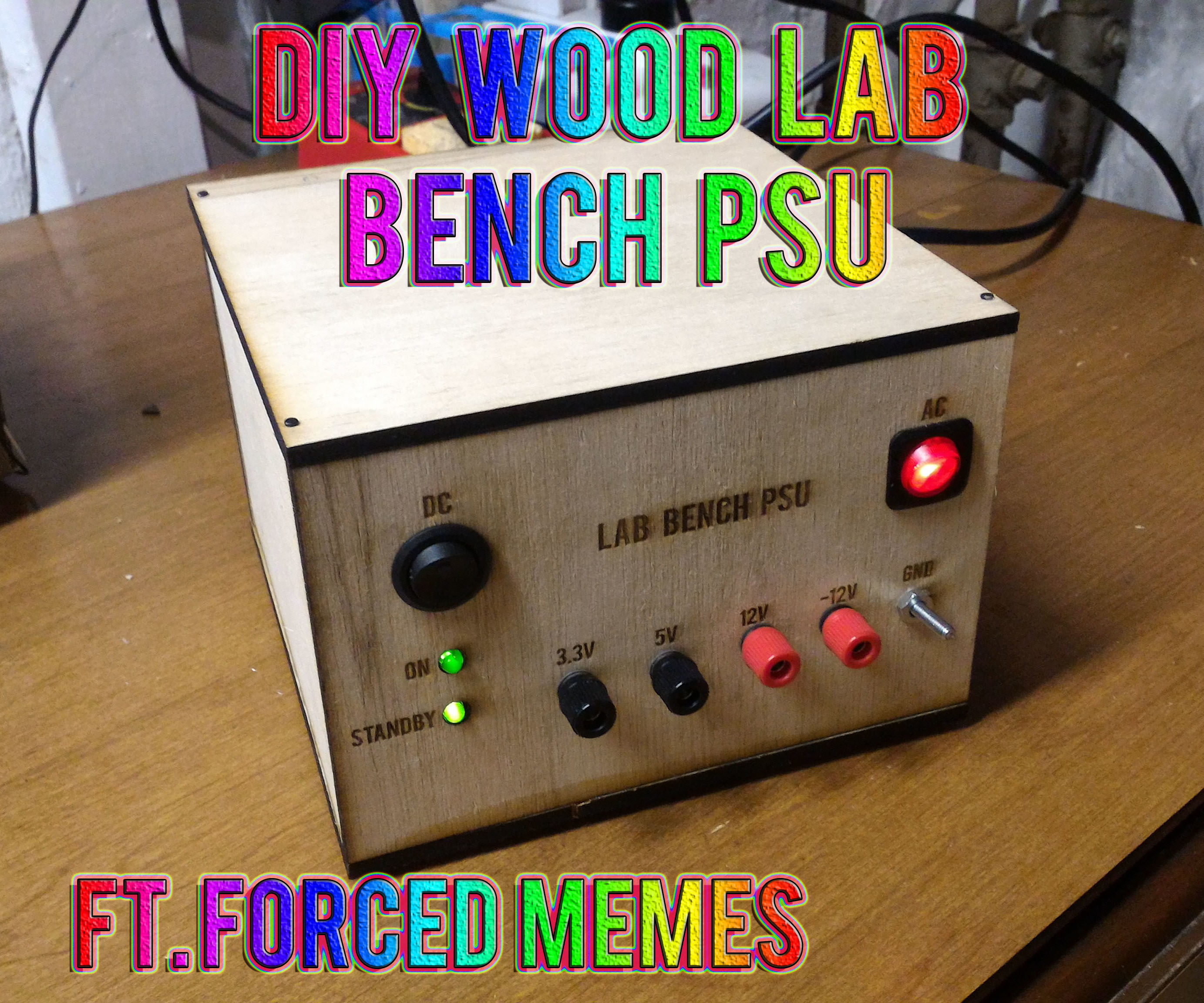 DIY ATX Wood Lab Bench PSU