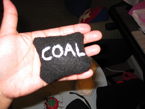 Naughty Plush Coal Stocking Stuffer