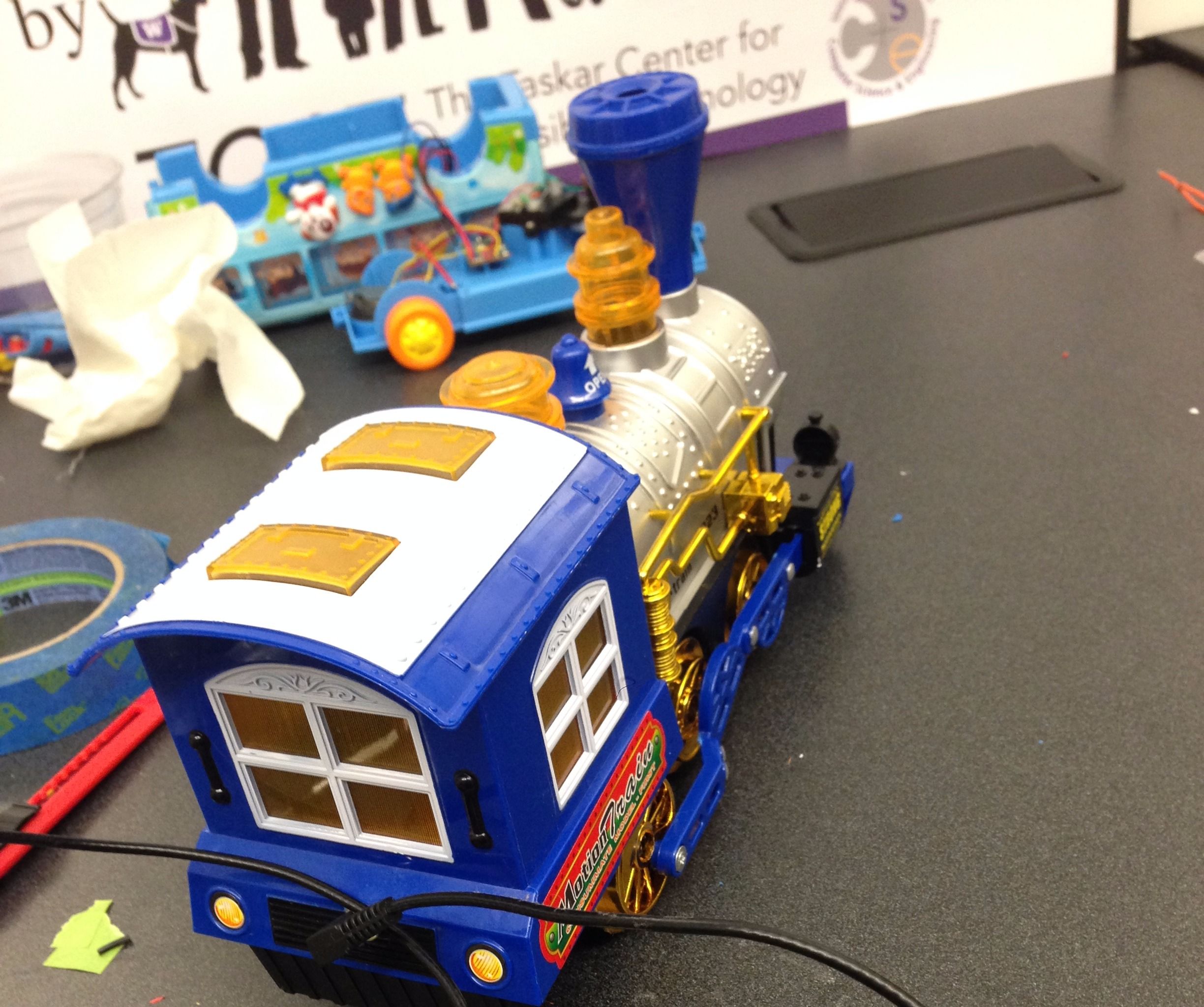 Switch-Adapt Toys: a Steam Train Toy Made Accessible!
