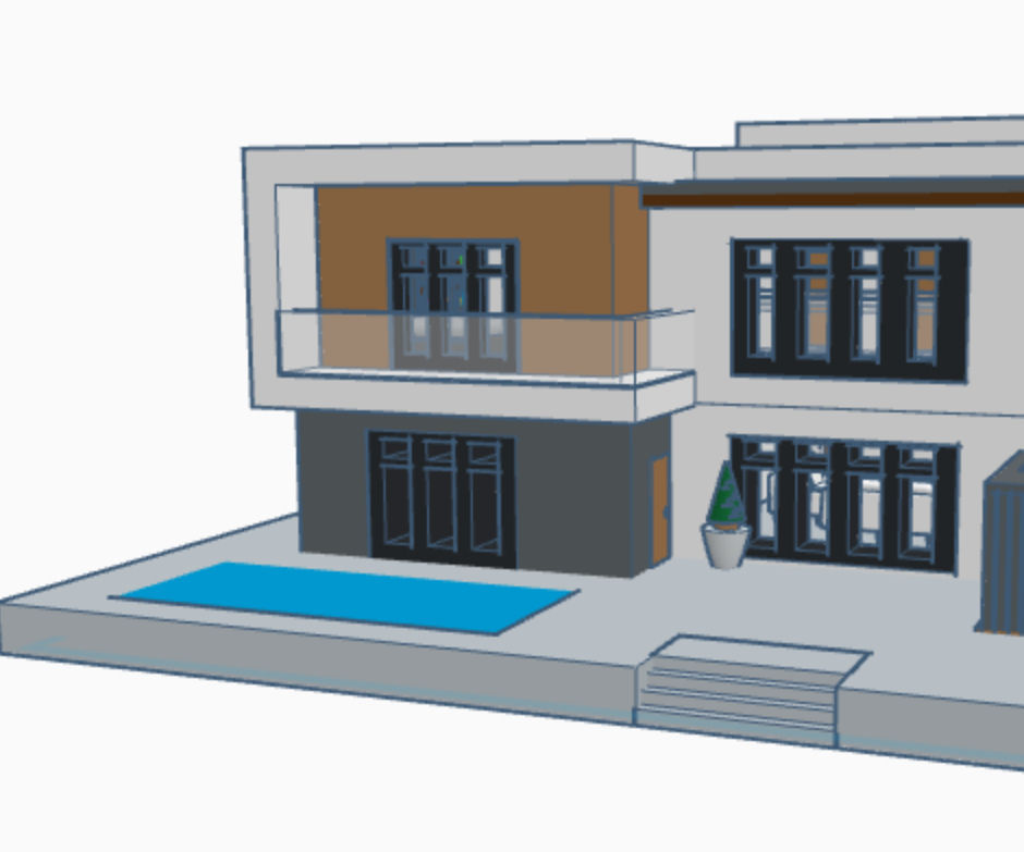 Modern House (TinkerCad)