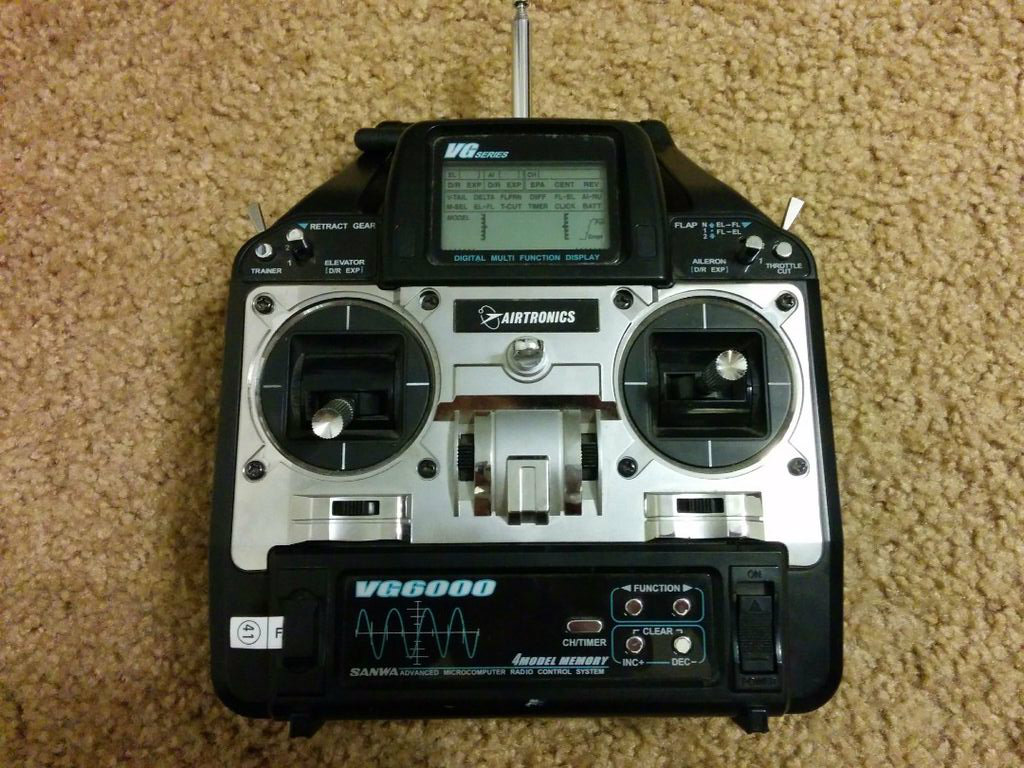 72 MHz to 2.4 GHz RC radio conversion