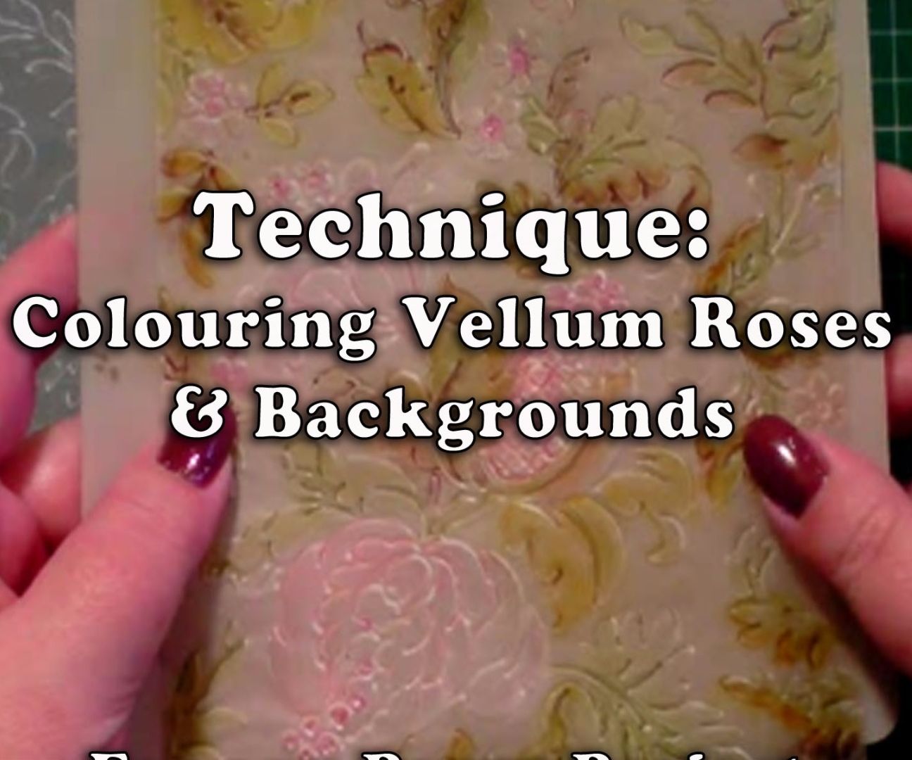 How to Colour Your Embossed Vellum for All Crafts 
