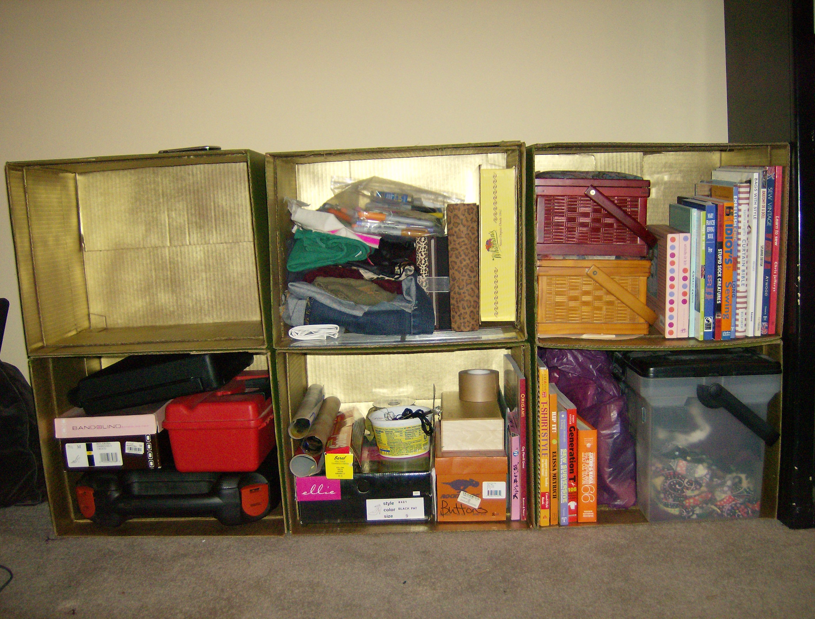Cardboard Cubbies