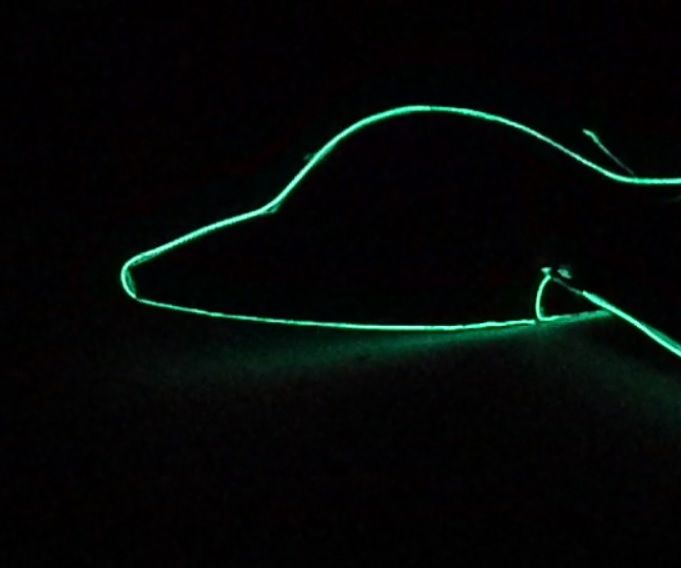 Airplane in EL wire