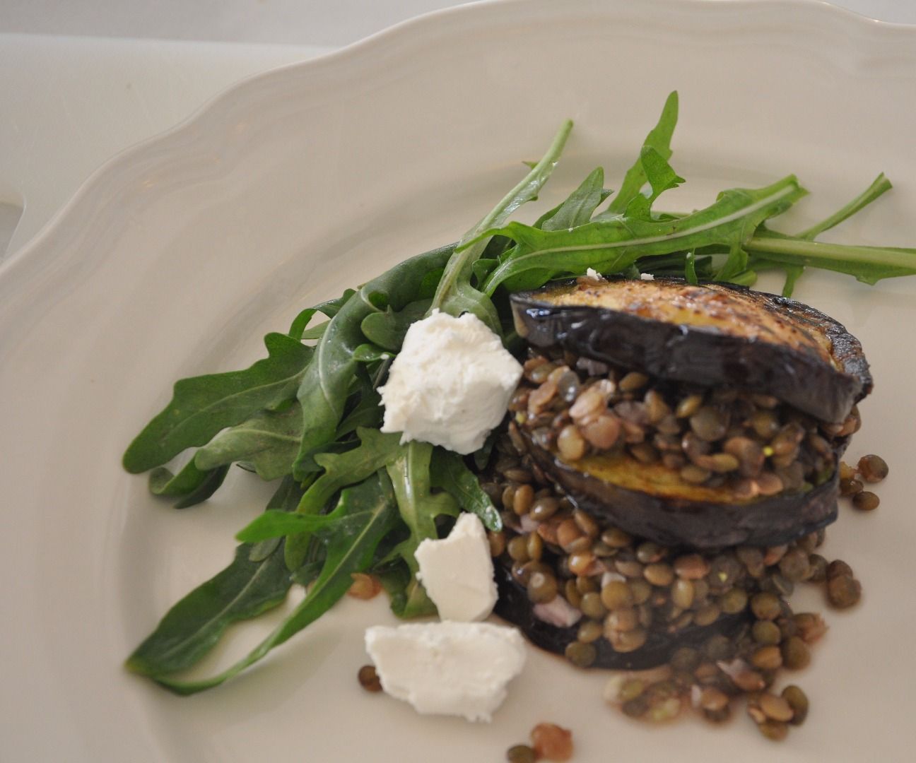 eggplant lentil salad