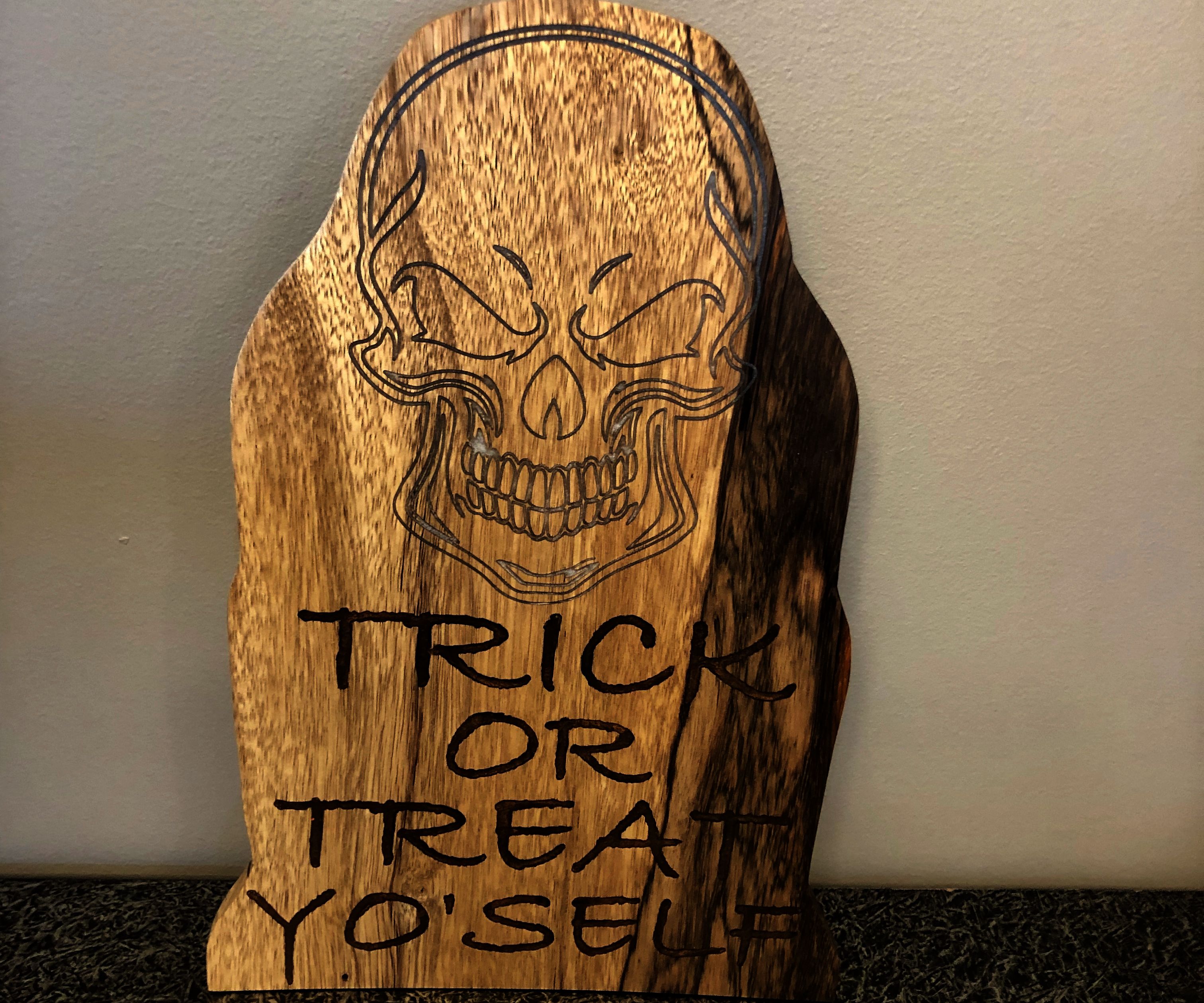 Trick or Treat Yo Self Tomb Stone