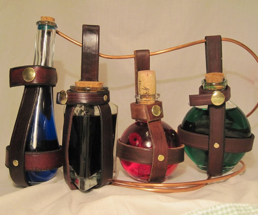 Leather Potion Bottle Holder