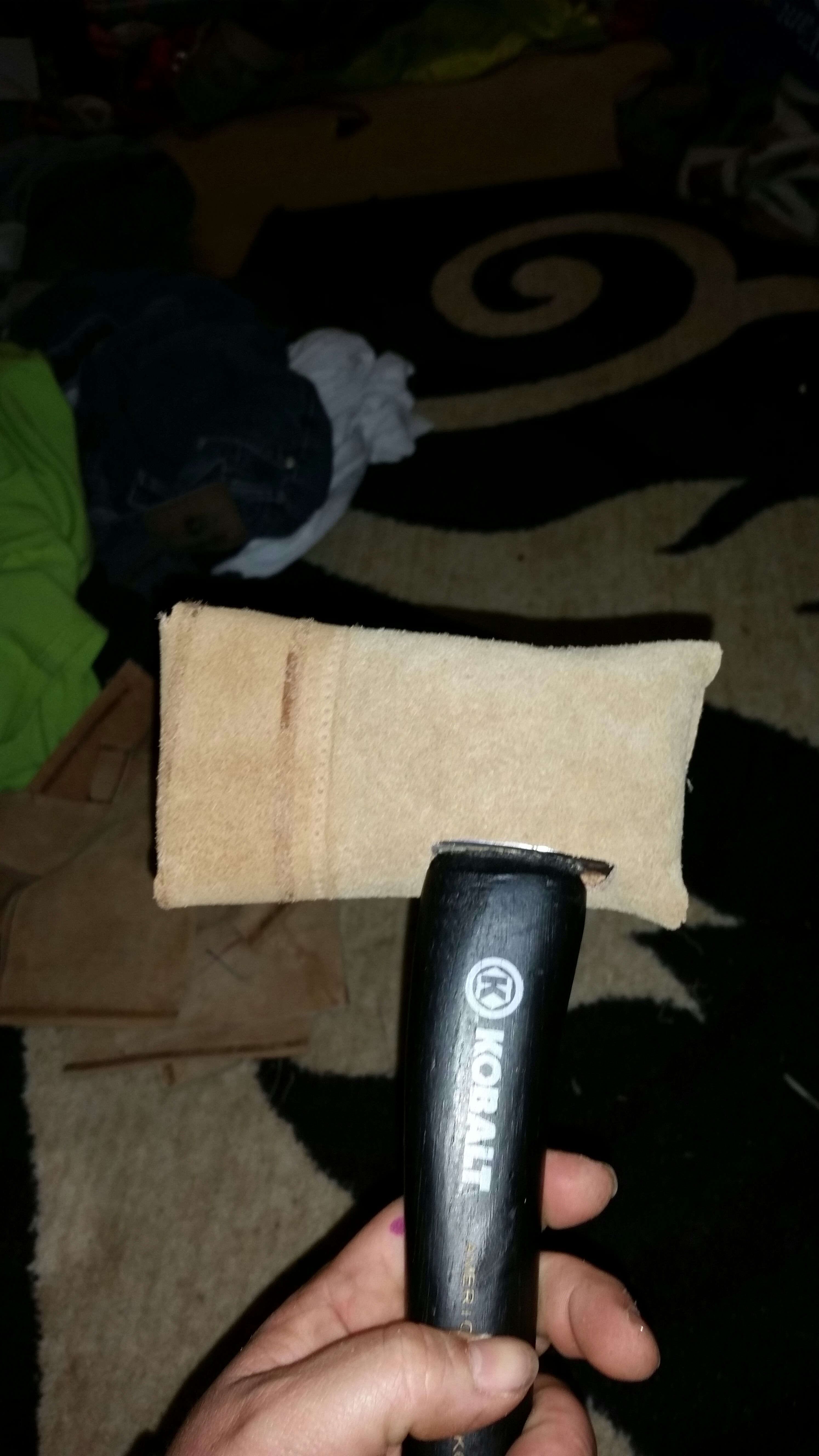 Diy leather sheath for you axe!