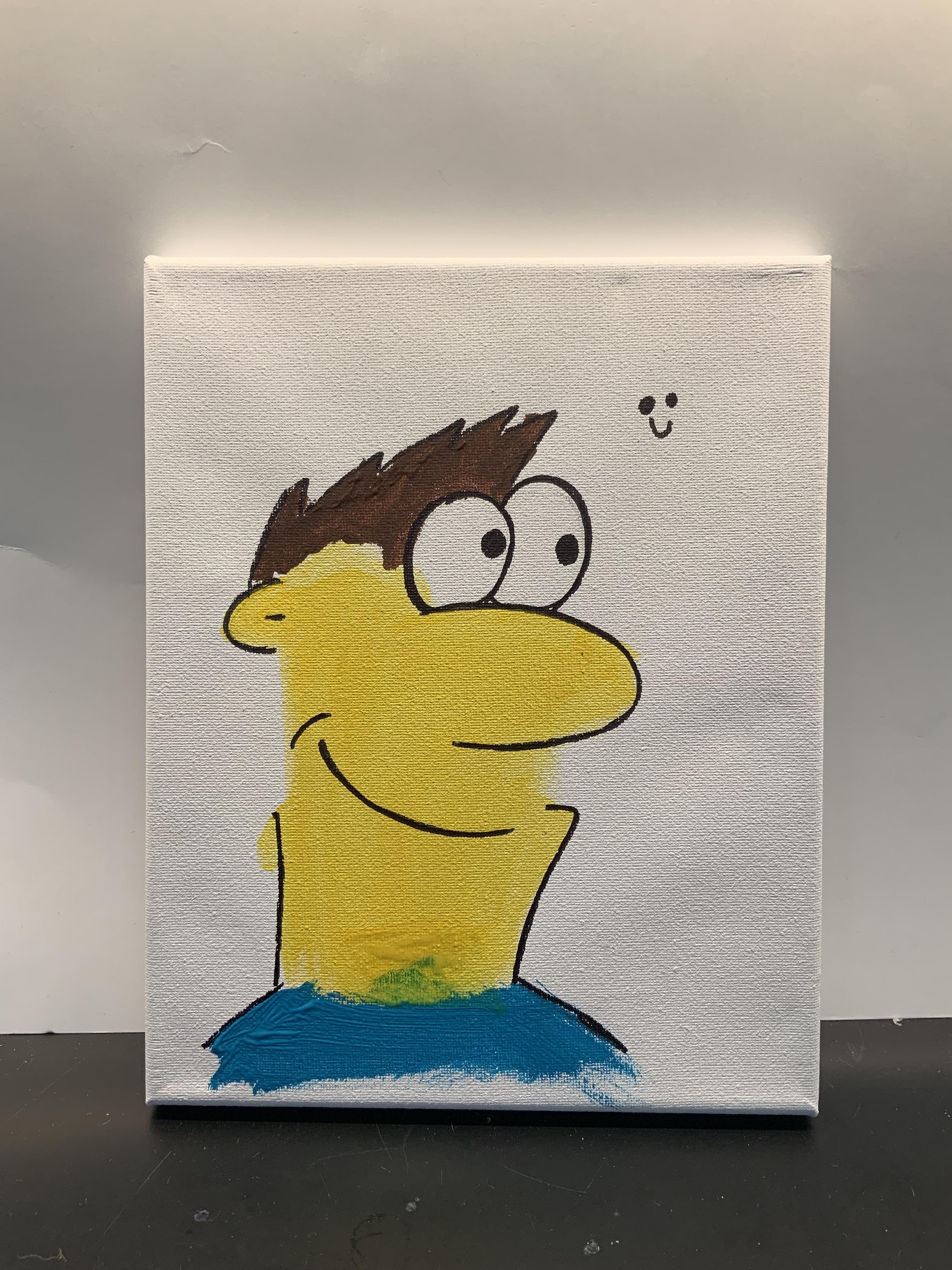 Cartoon Person Painted