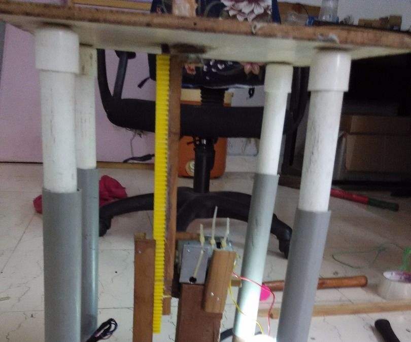 Power generation using speed breaker by rack and pinion mechanism 