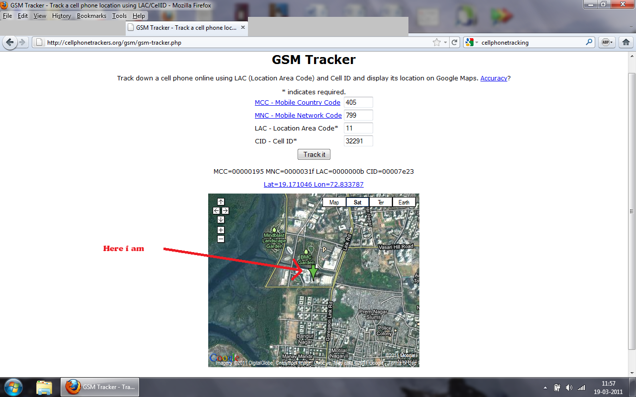Track your location without using GPS (using LAC and CID)