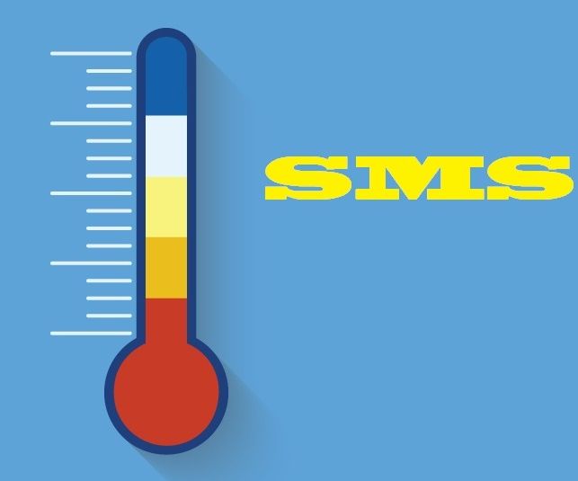 Temperature monitor using SMS
