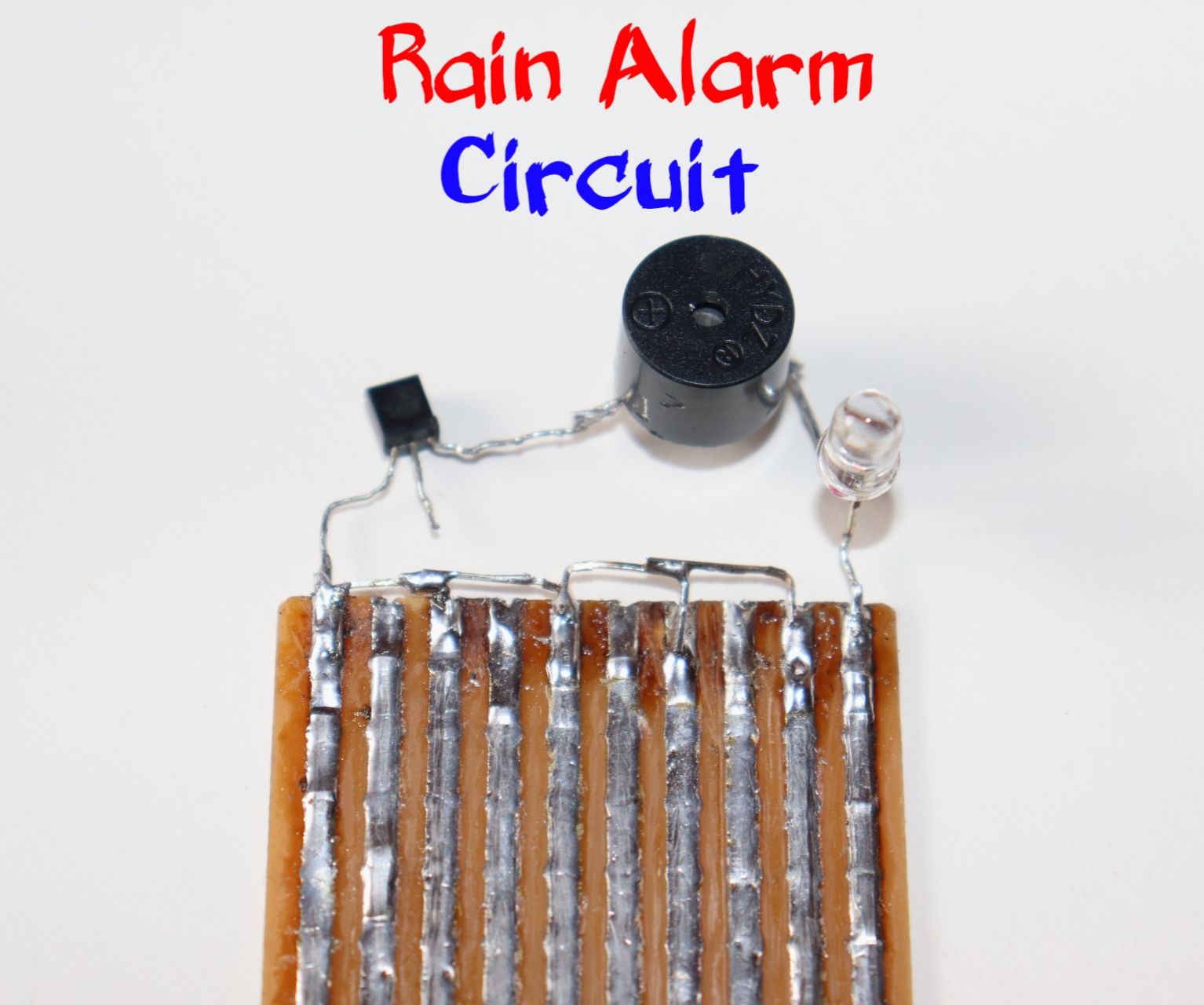 How to Make Rain Alarm Circuit Using BC547 Transistor