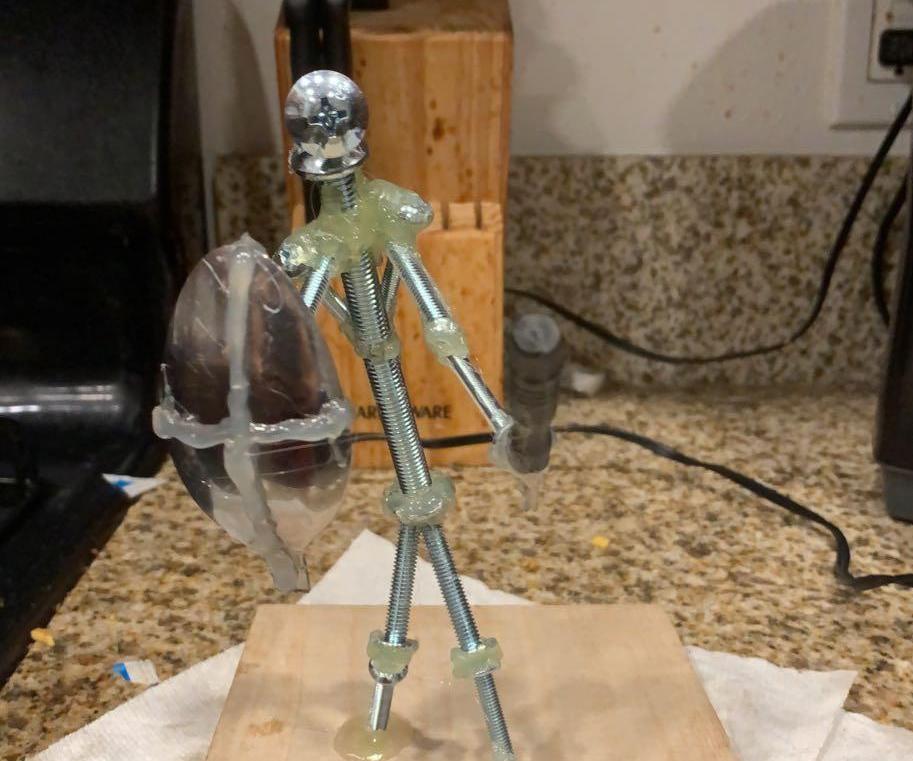 Screw Knight Statue