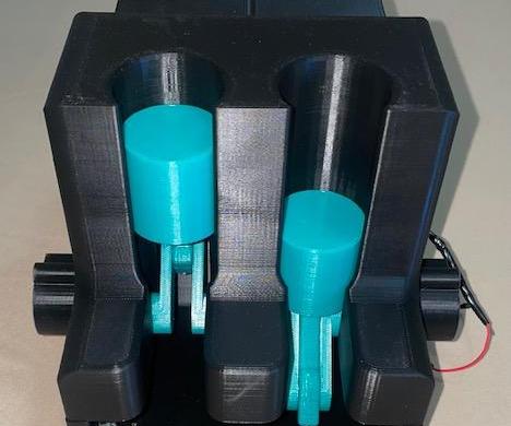 3D printed In Line Twin Cylinder Engine