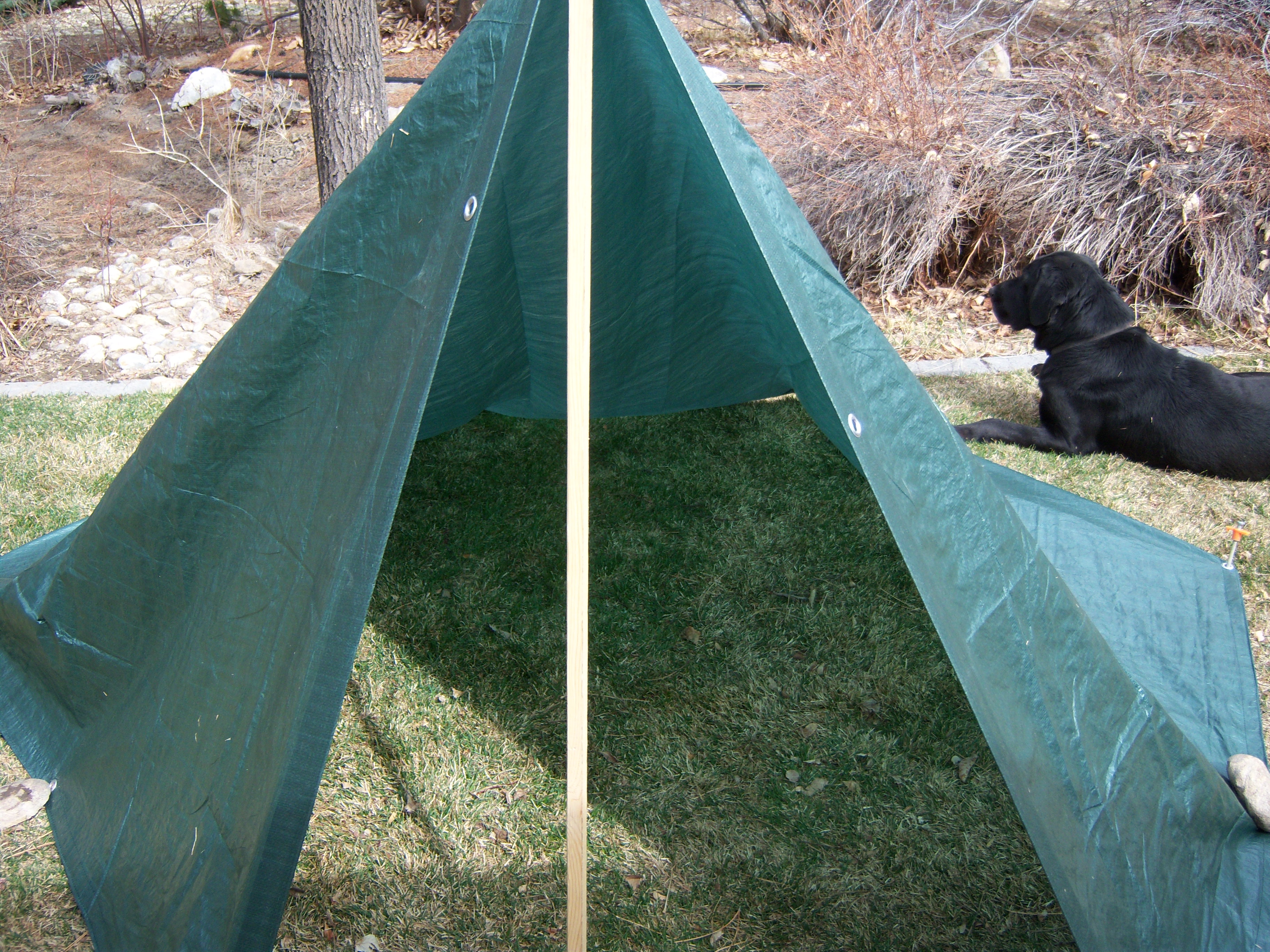 The Ultimate Tarp Survival Shelter/Backpacking Tent
